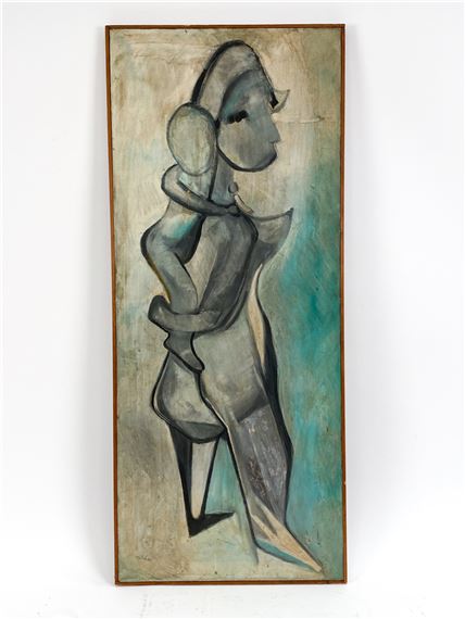 CHARLES MELOHS (1908-1982) OIL ON CANVAS by Charles Melohs, 1960