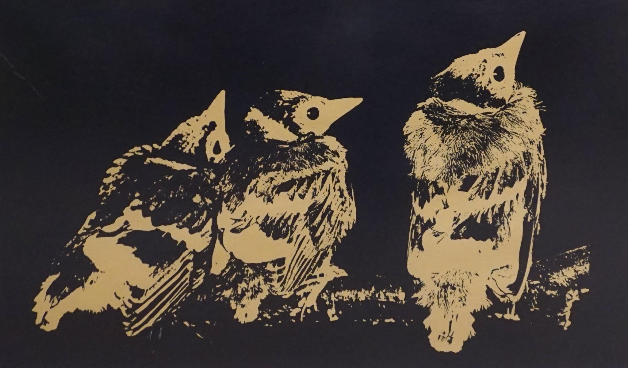 Artwork by Eugene Feldman, Sparrows, Made of Prints
