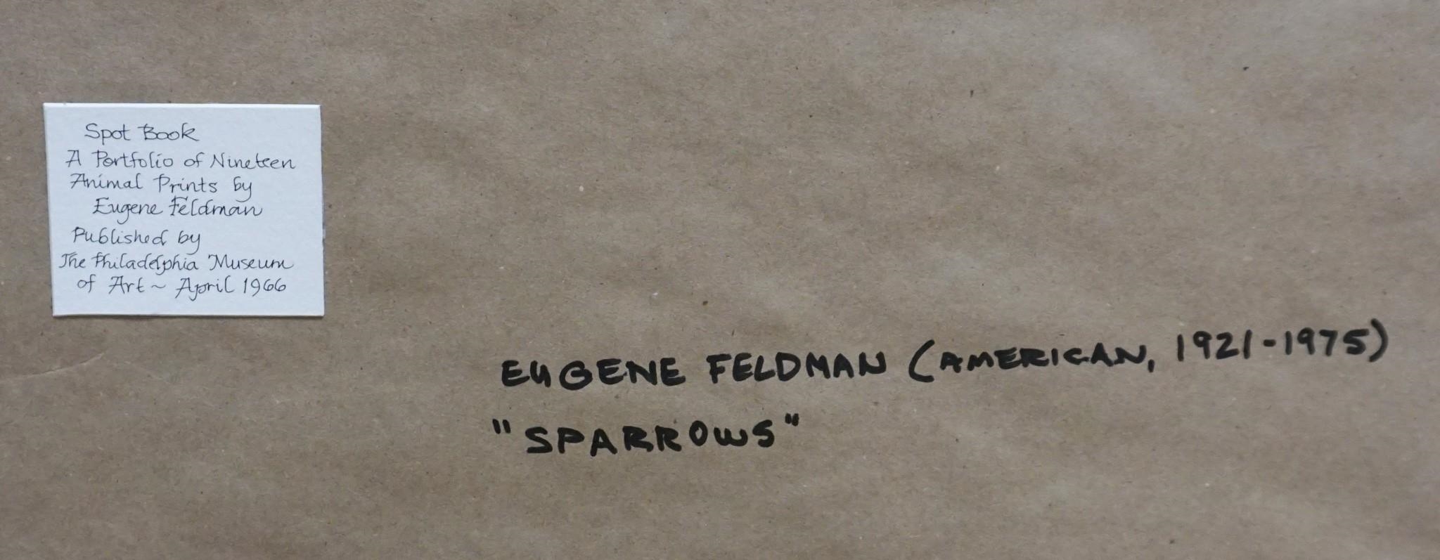 Artwork by Eugene Feldman, Sparrows, Made of Prints