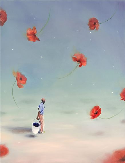 Flowers and night by An Sohyun, 2022