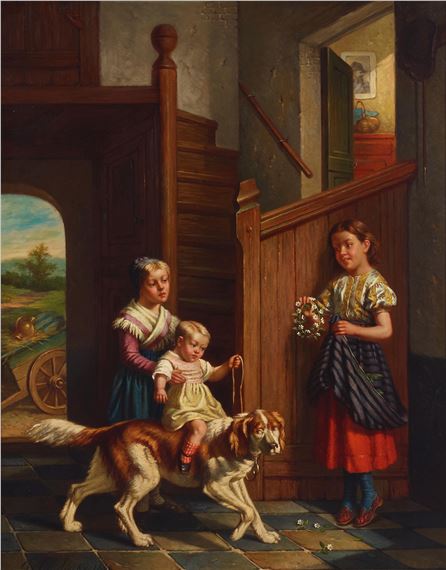 The wary steed by Joseph Gyselinckx, 1868