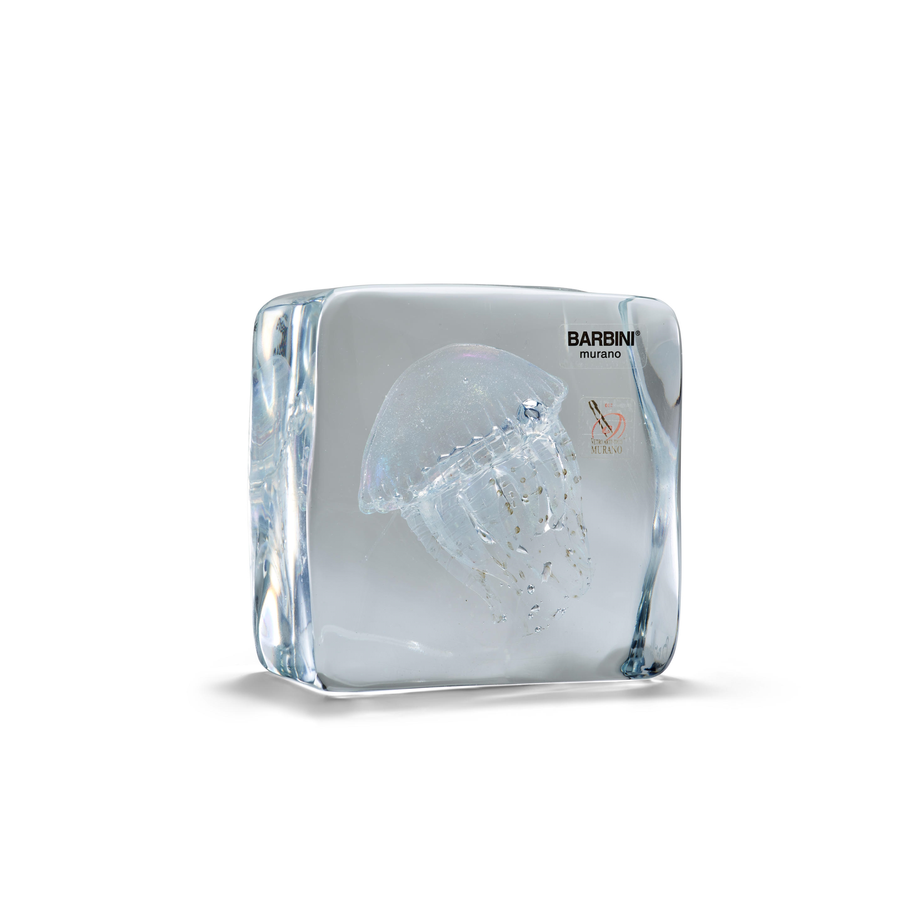 Alfredo Barbini Aquarium Sculpture with Jellyfish MutualArt