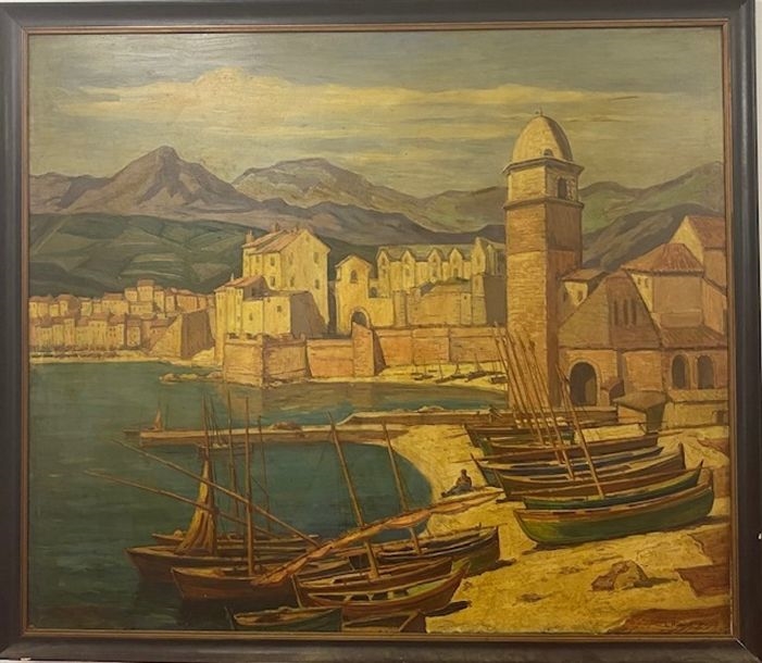Lykourgos Kogevinas | View of the port of Collioure | MutualArt