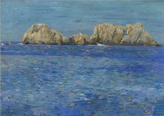 Felsen im Meer - Hermann von Glass