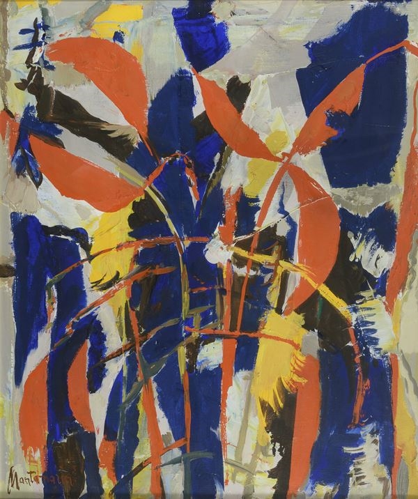 Artwork by Luigi Montanarini, DIPINTO FIORI DI LUIGI MONTANARINI