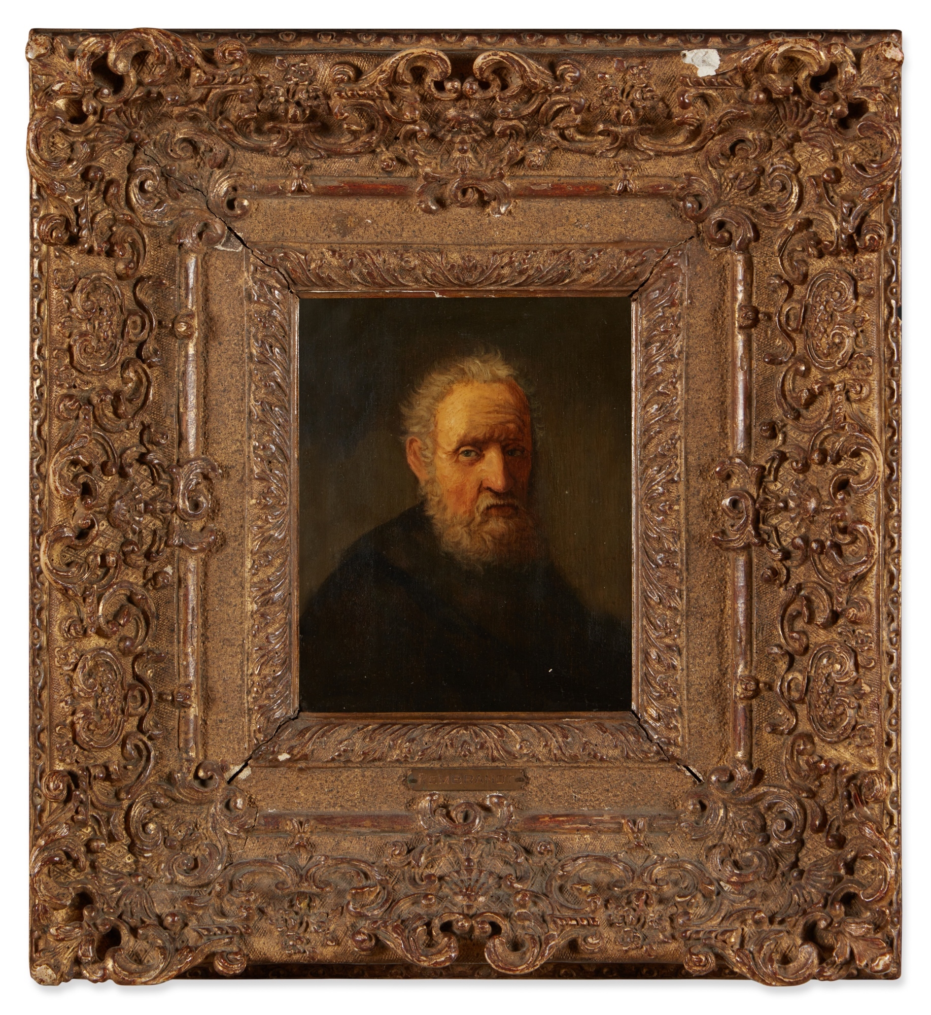 Rembrandt van Rijn | Portrait of an old man with a beard | MutualArt