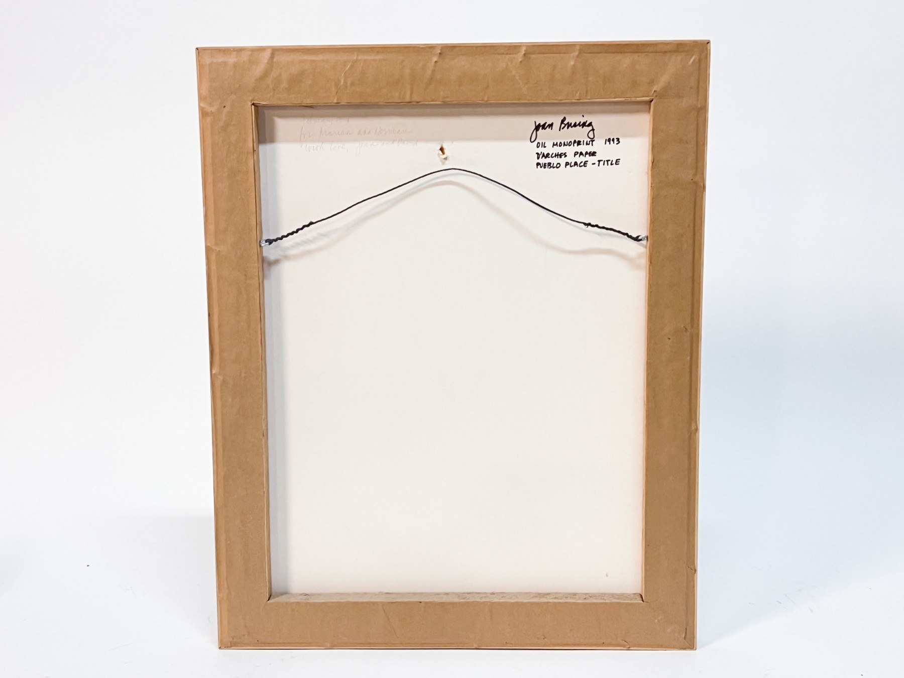 Artwork by Joan Busing, "Pueblo Place", Made of oil monoprint