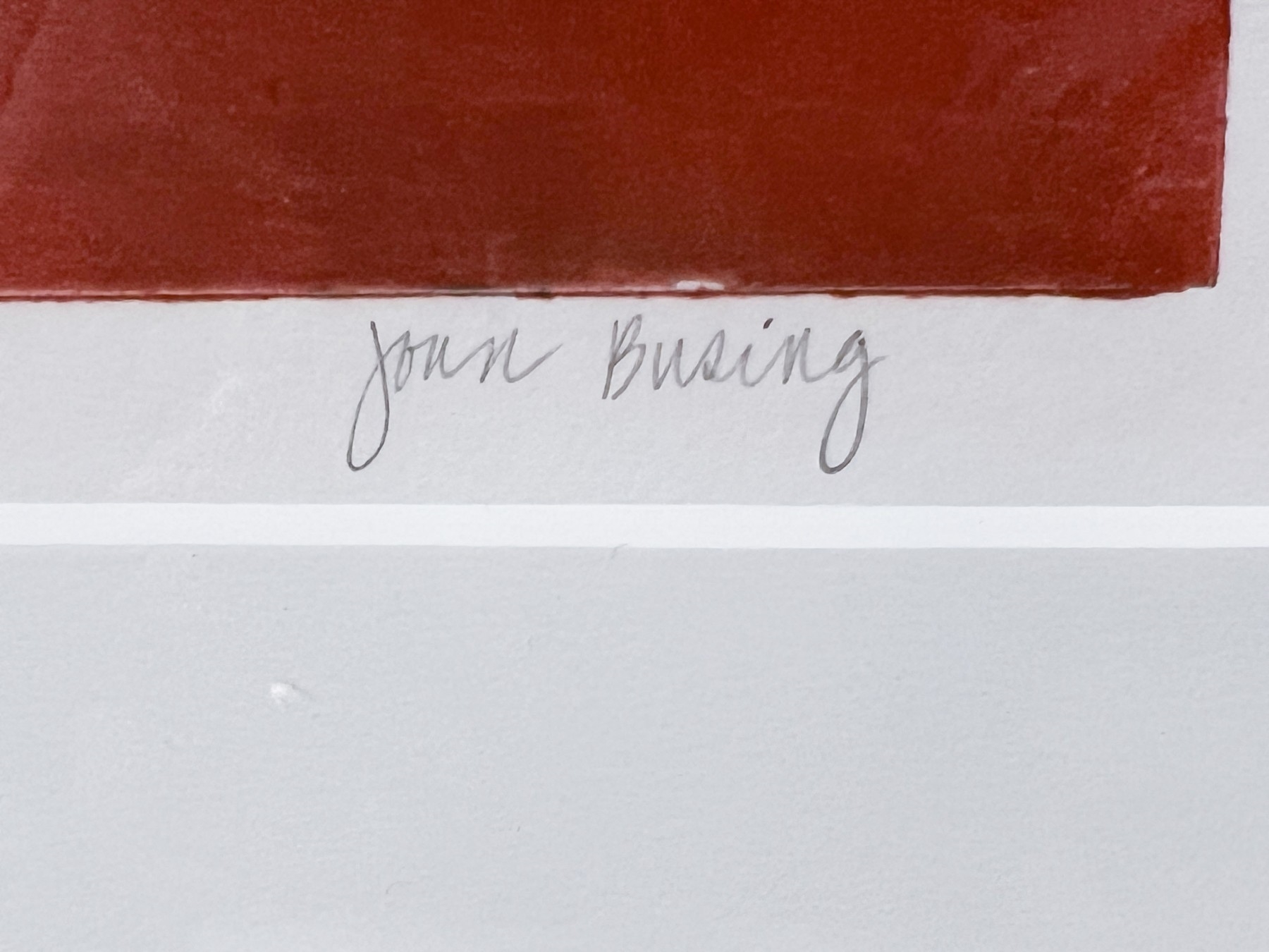 Artwork by Joan Busing, "Pueblo Place", Made of oil monoprint