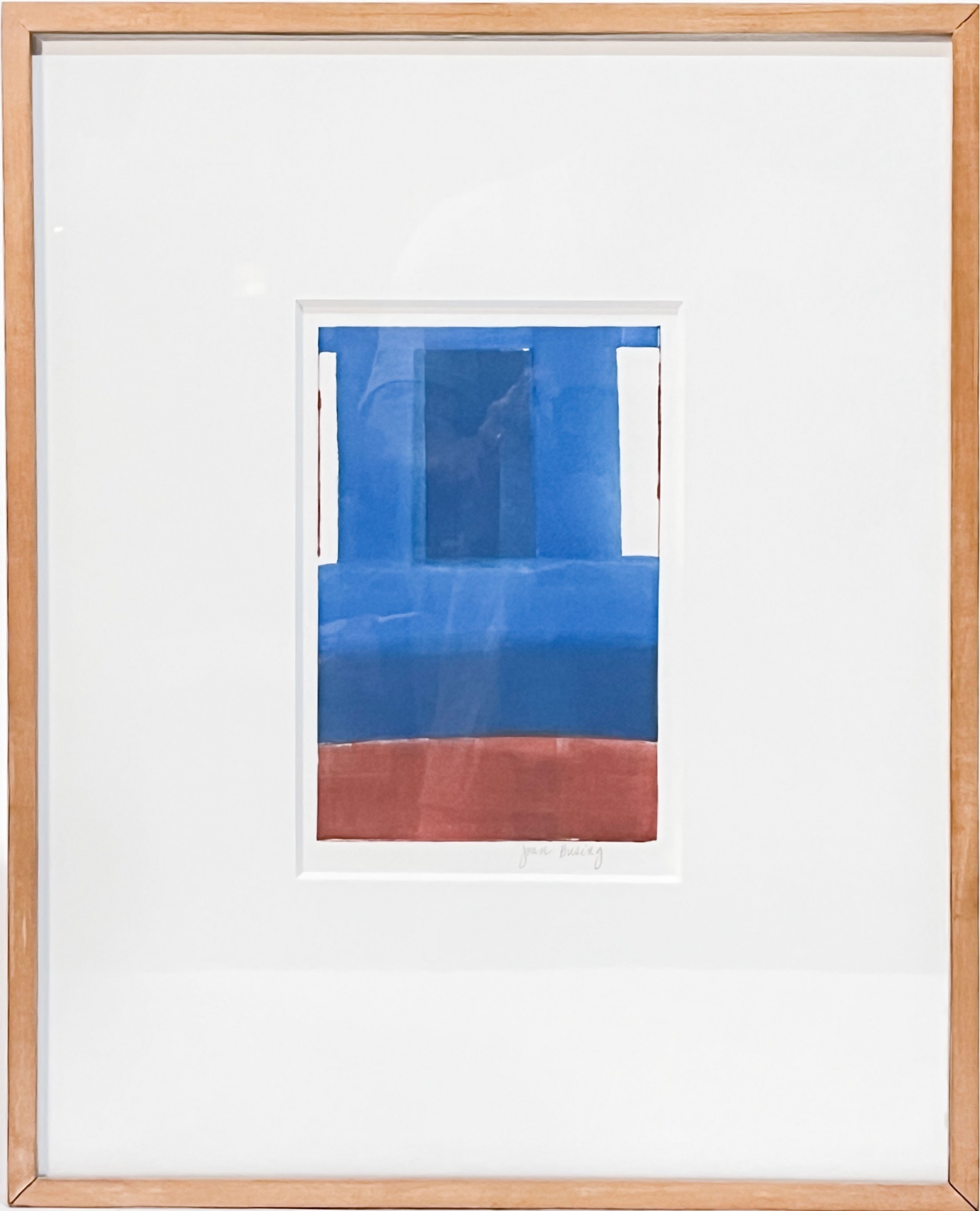 Artwork by Joan Busing, "Pueblo Place", Made of oil monoprint