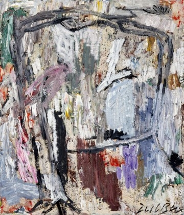 Artwork by Bae DongHwan, Pine in the Moon - 27, Made of oil on canvas