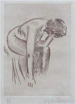 Seated nude - Angelos Theodoropoulos