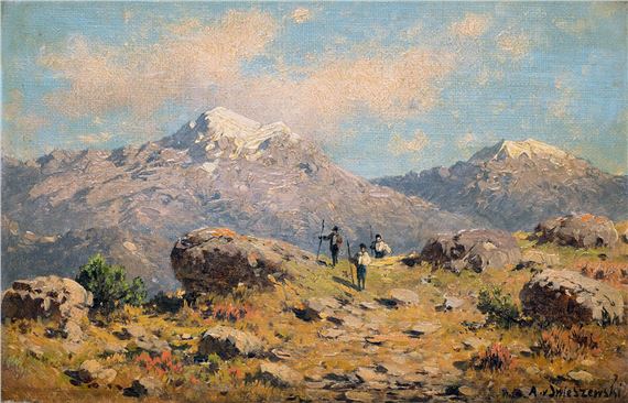 Pejzaż górski by Aleksander Piotr Swieszewski