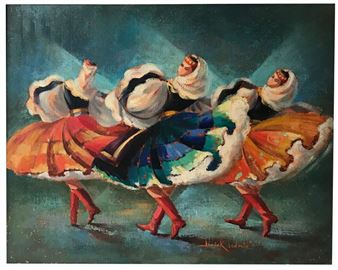 Three Russian Ballerinas - Janick Ferderlé