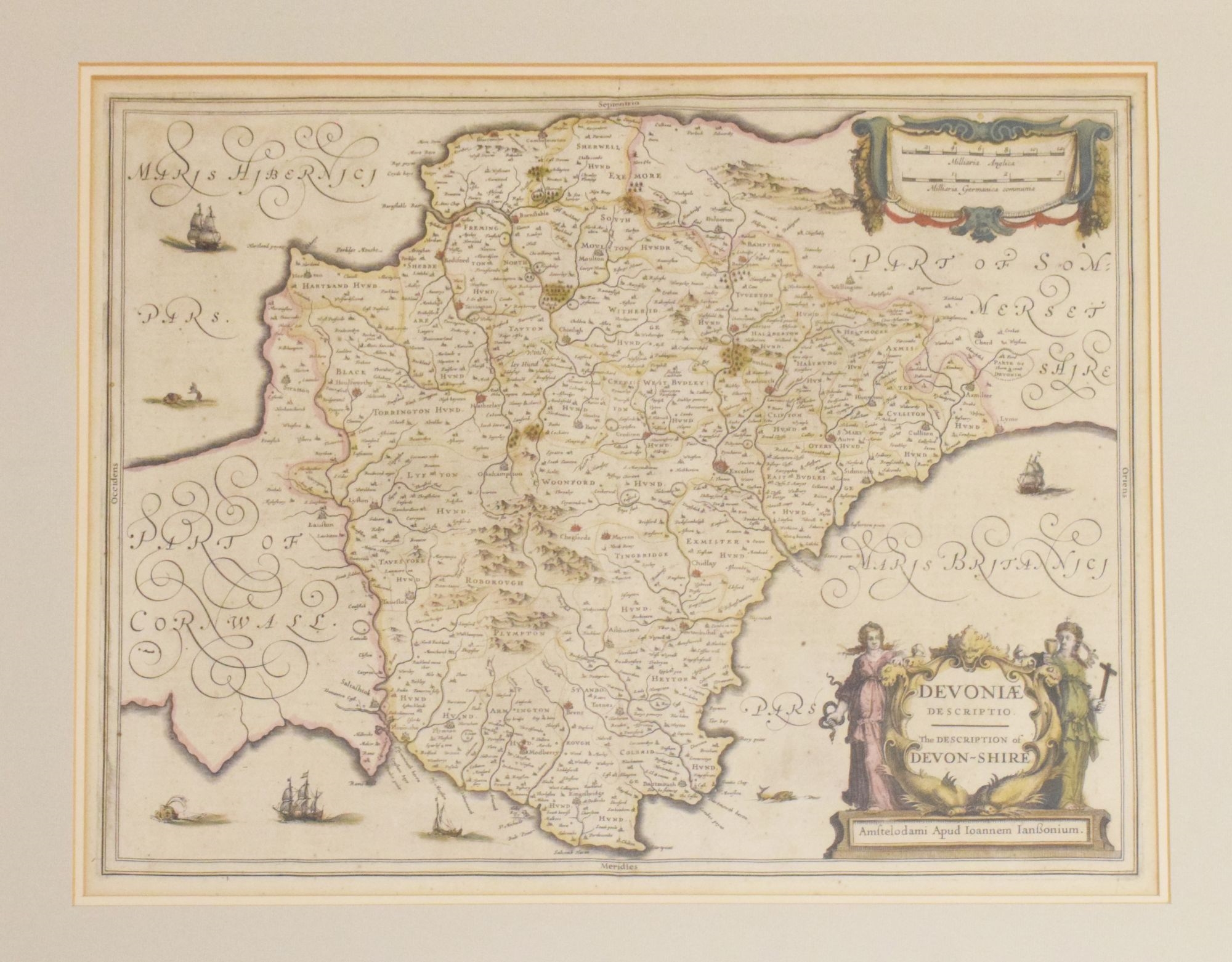 Johannes Janssonius | Map of Devon (17th century) | MutualArt