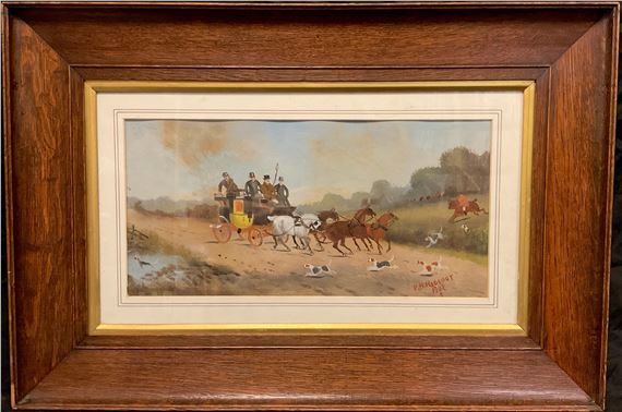 Philip H. Rideout | The unstoppable hounds, (1902) | MutualArt