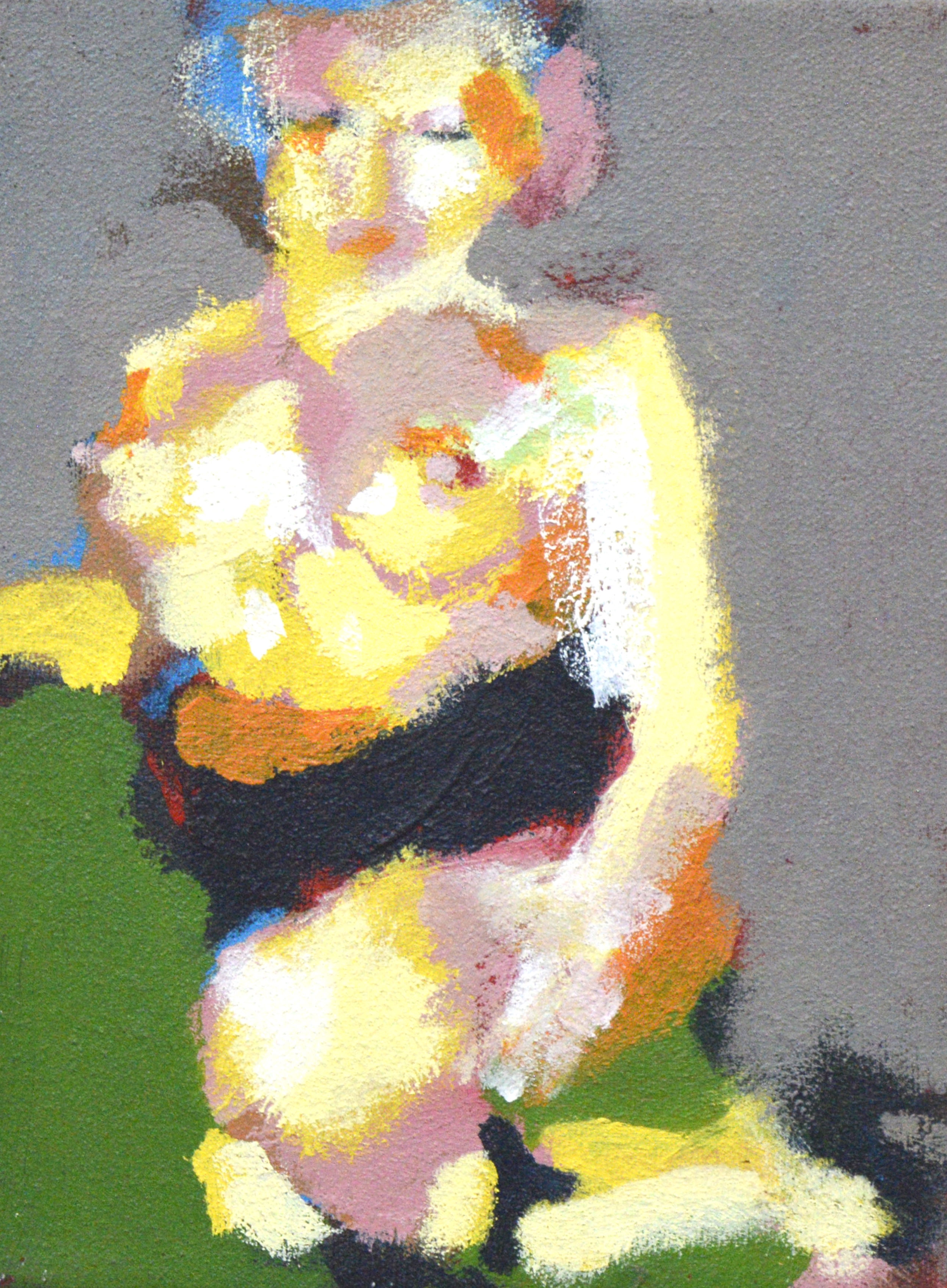 Artwork by Robert Francis, Figures, Made of oil acrylics on canvas