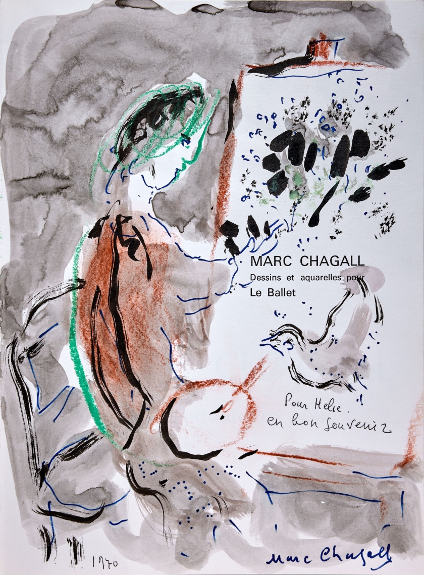Marc Chagall | Peintre au chevalet pour Hélie (1970) | MutualArt