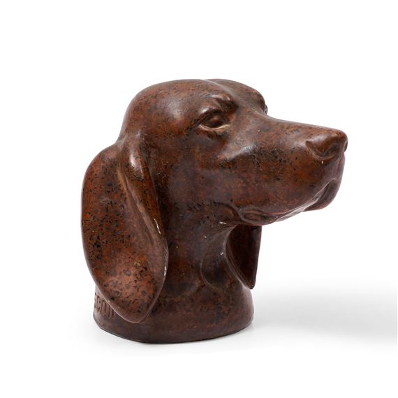 Composite and Stone Head of a Hound - Preston L. Prescott