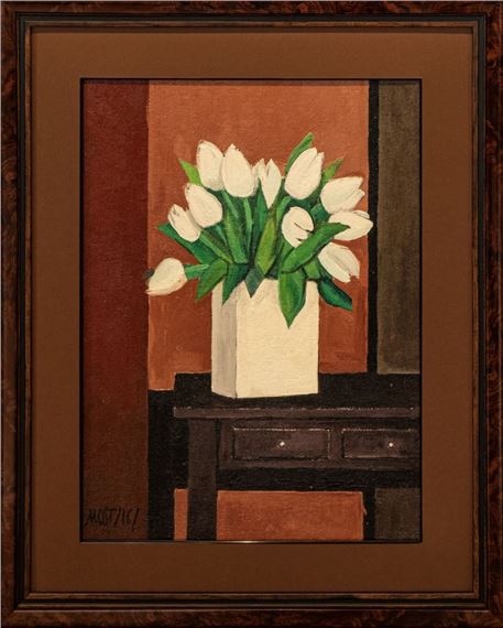 White tulips by Michał Ostaniewicz, 2016