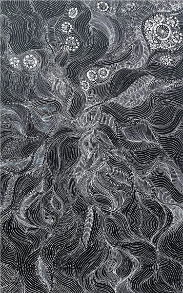 Bush Seed Dreaming 2023 by Abie Loy Kemarre, 2023