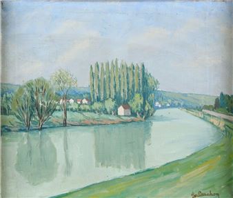 Paysage des bords de Saône - Antonin Ponchon