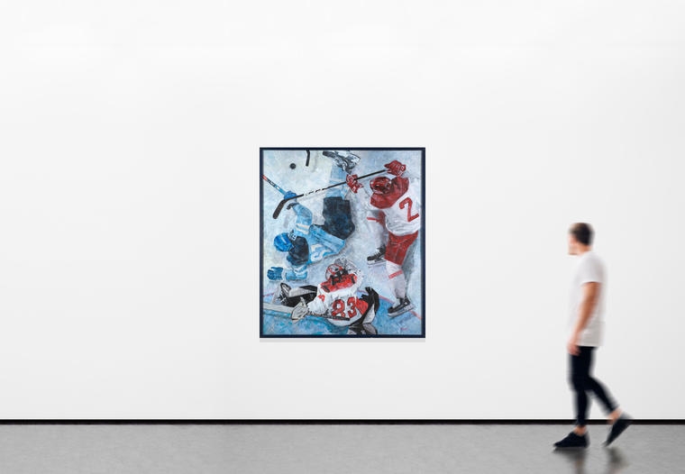 Artwork by Vladislava Zbicki, About hockey, Made of oil on canvas