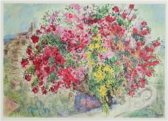 シャガール　サンポールの庭 シャガール サンポールの庭 Le Jardin De Saint Paul Fine Art Print