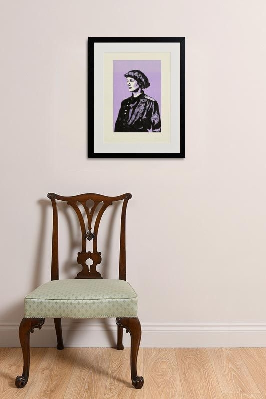 Artwork by Declan Byrne, Countess Markievicz, Made of woodcut