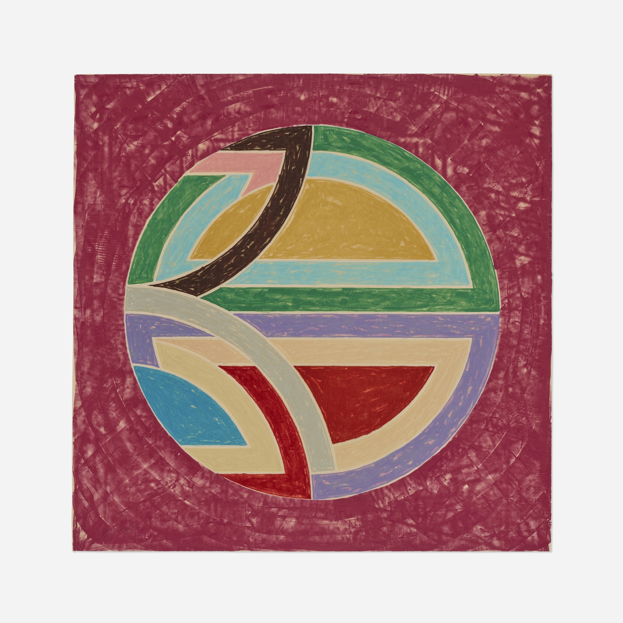 Sinjerli Variation Squared with Colored Ground I by Frank Stella, 1981