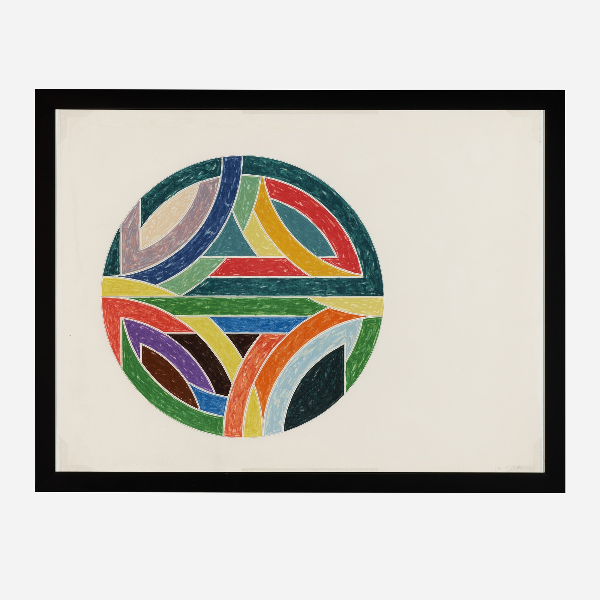 Artwork by Frank Stella, Sinjerli Variation IV, Made of offset lithograph and screenprint in colors on Arches