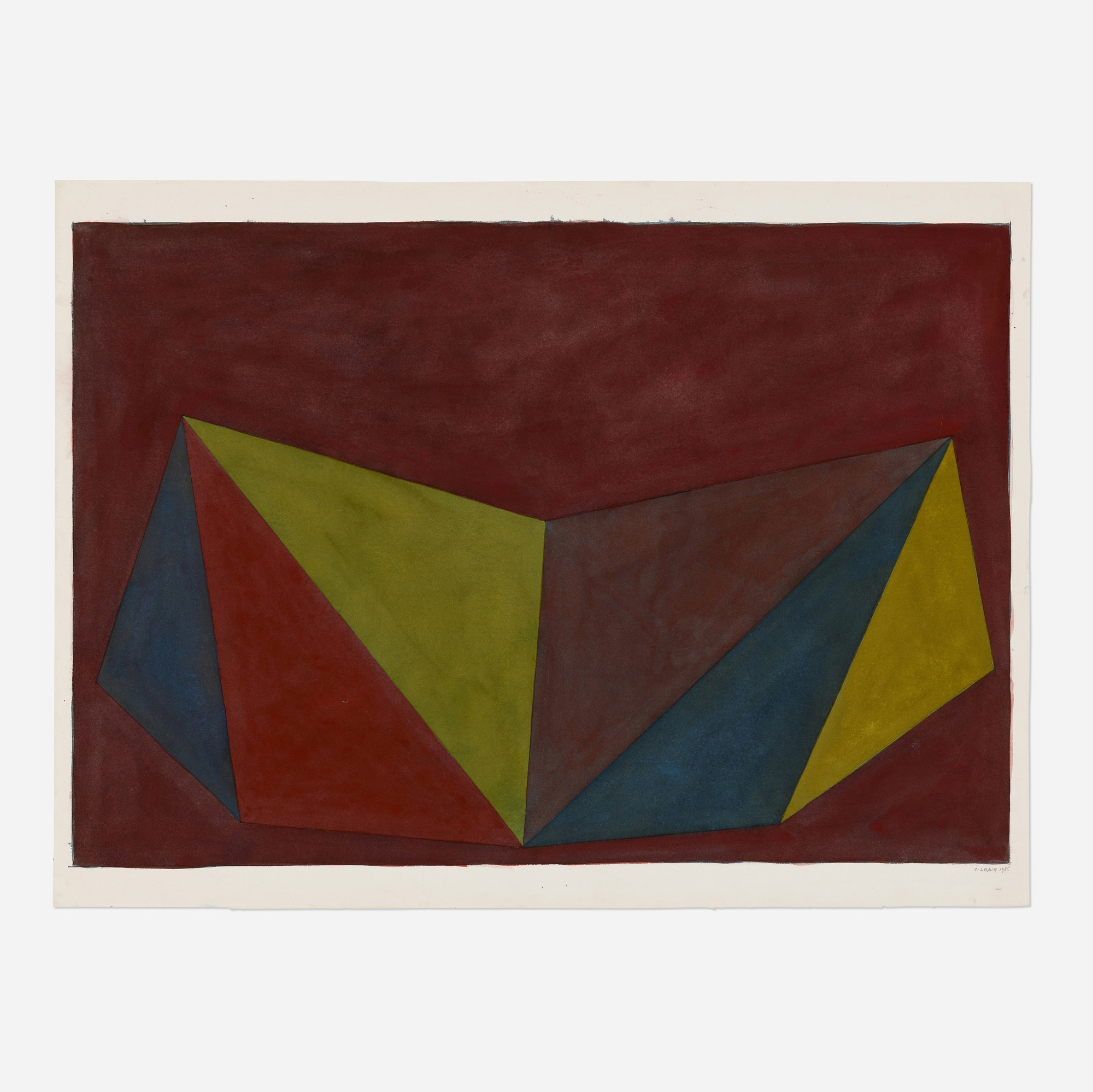 Sol LeWitt | Asymmetrical Pyramids (six works) | MutualArt