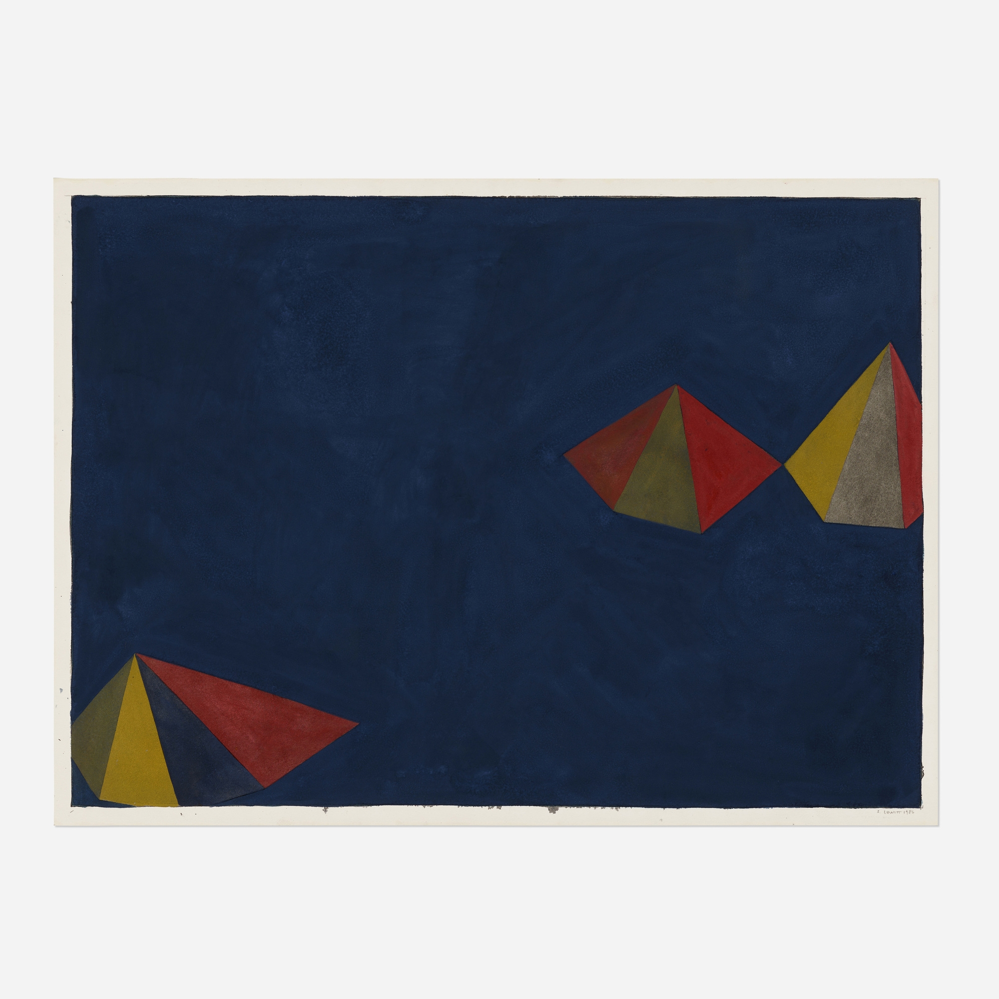 Sol LeWitt | Asymmetrical Pyramids (six works) | MutualArt