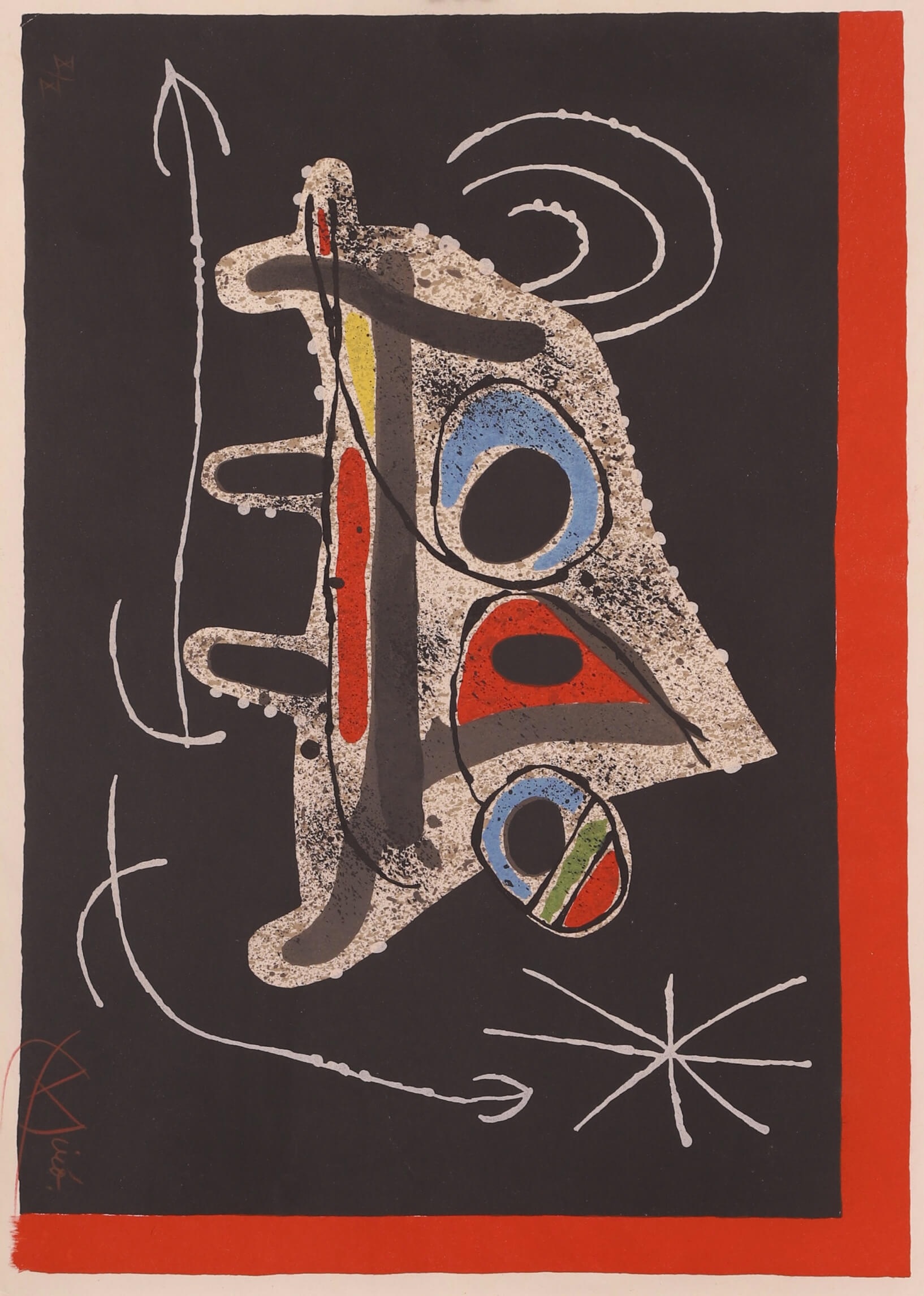 Joan Miró, Le Lézard aux plumes d'or, 1 planche, 1971 (1971)