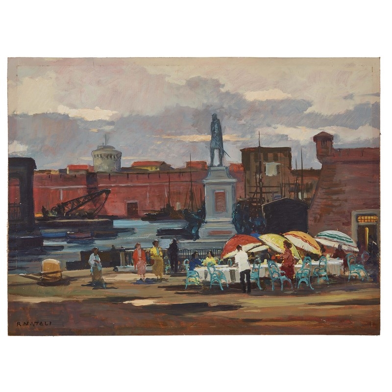 Renato Natali | VECCHIA LIVORNO, I QUATTRO MORI | MutualArt