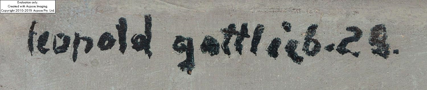 Artwork by Leopold Gottlieb, Portret Ericha Cohna, Made of oil/canvas