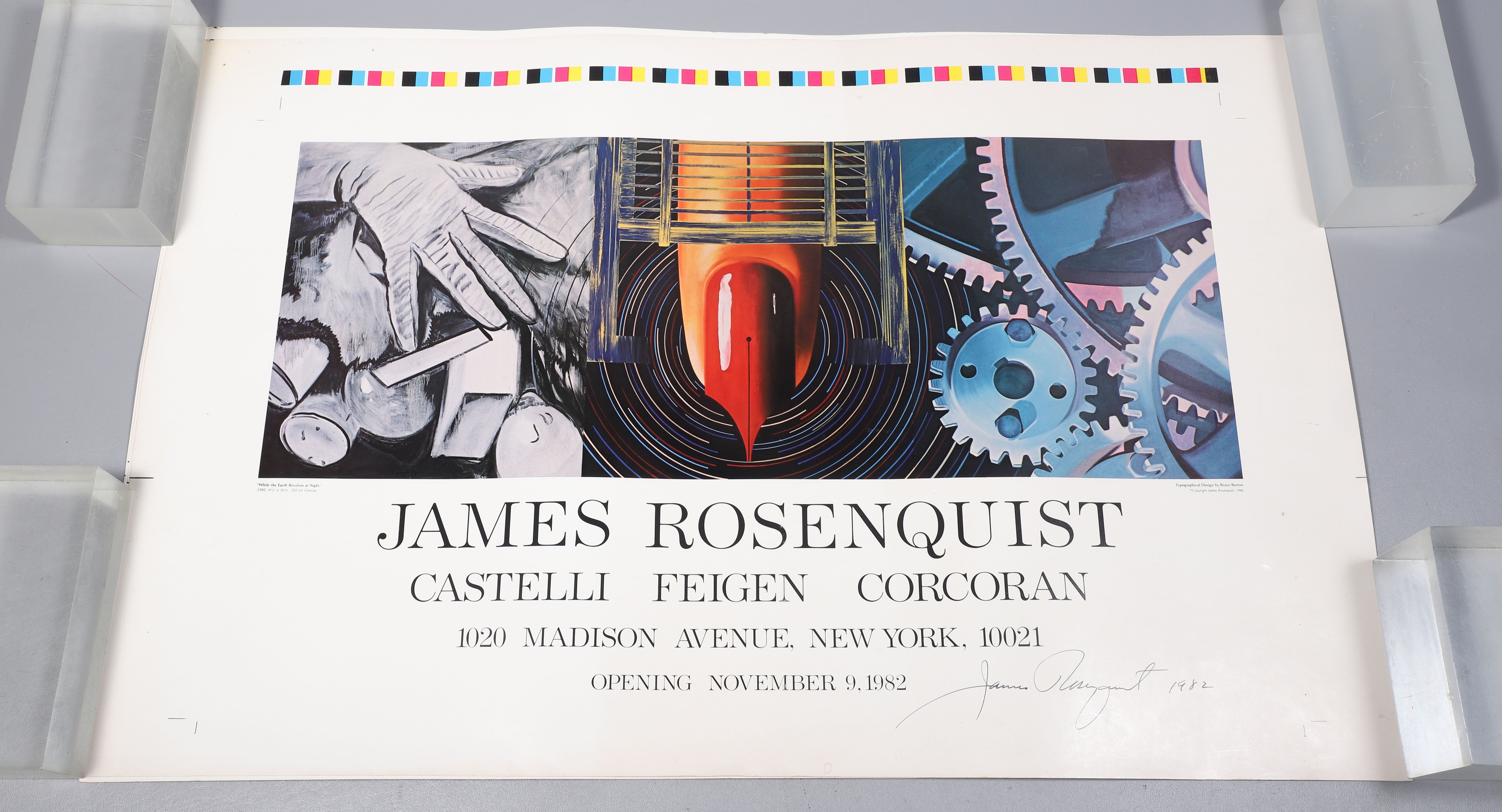 James Rosenquist | James Rosenquist signed posters for 1982 exhibition ...