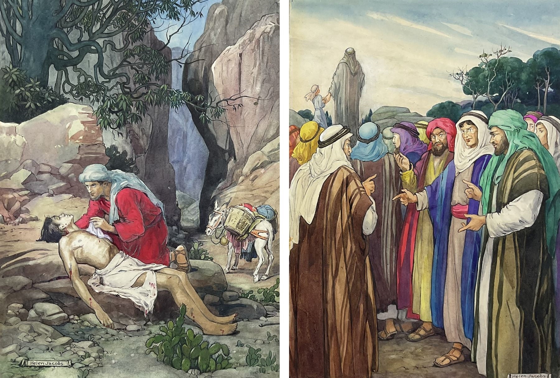 Helen Jacobs | Jesus in Palestine - 'The Samaritan Bound up his Wounds ...