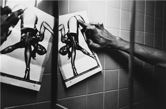 Self-portrait thinking of me by Paulo Nozolino, 1978