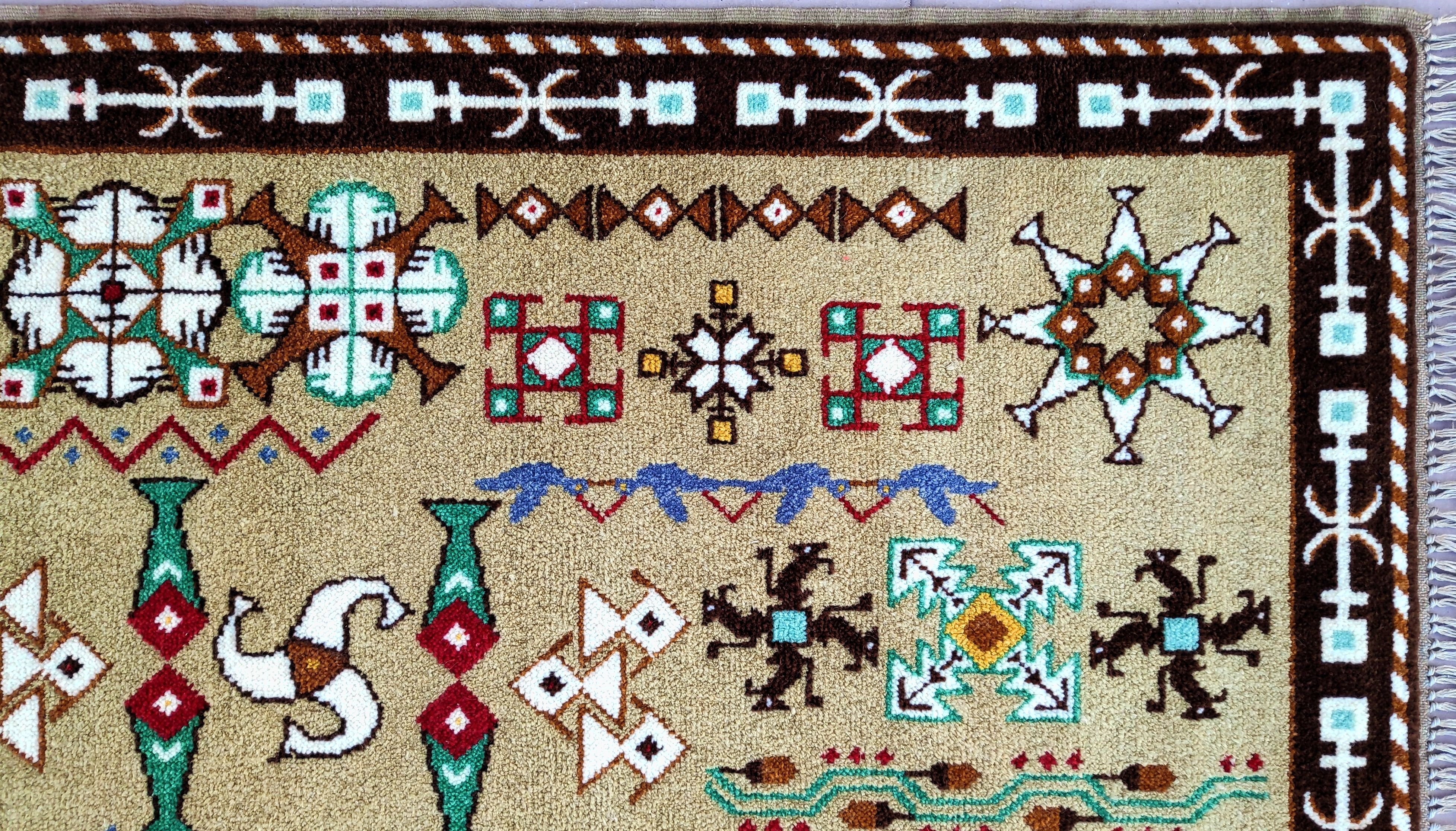 Artwork by Rudolf Stundl, Freester Fischerteppich