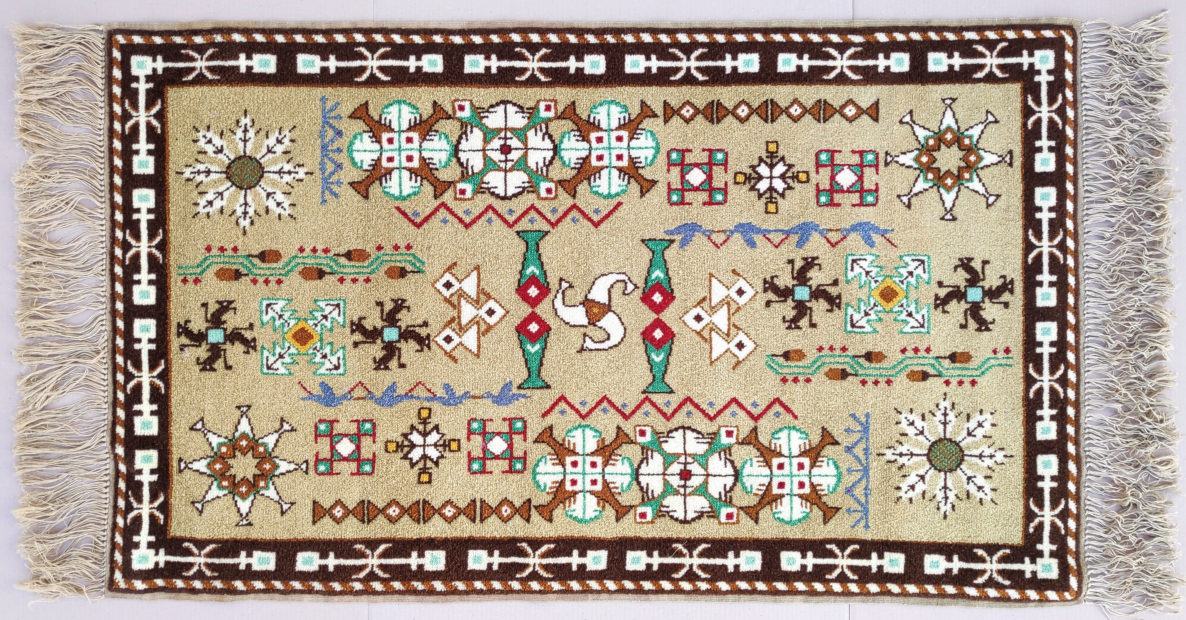 Artwork by Rudolf Stundl, Freester Fischerteppich