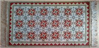 Freester Fischerteppich ‚Vierfisch - Rudolf Stundl