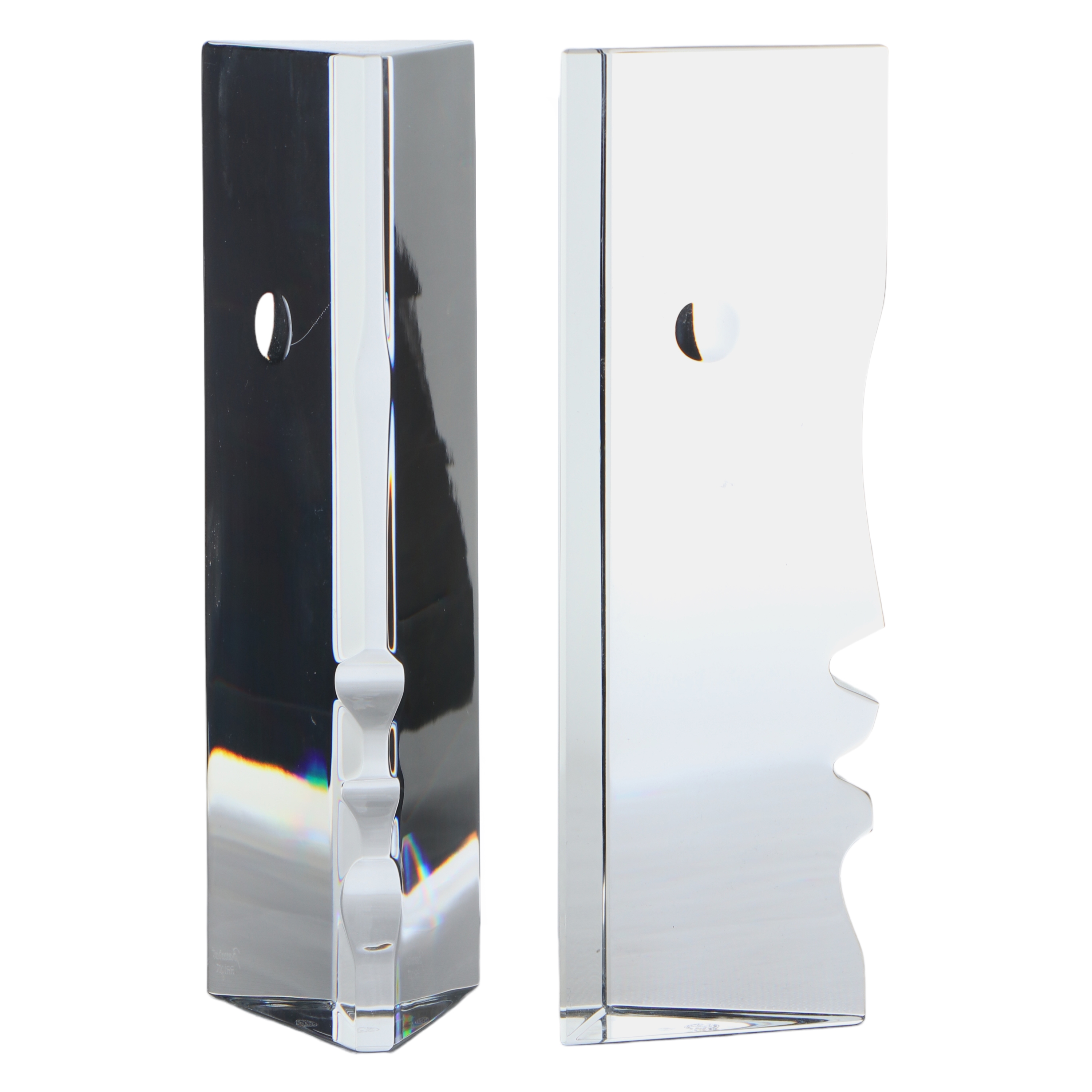 Baccarat RRIGOT Nude Woman Figurine Two (2) Baccarat Crystal