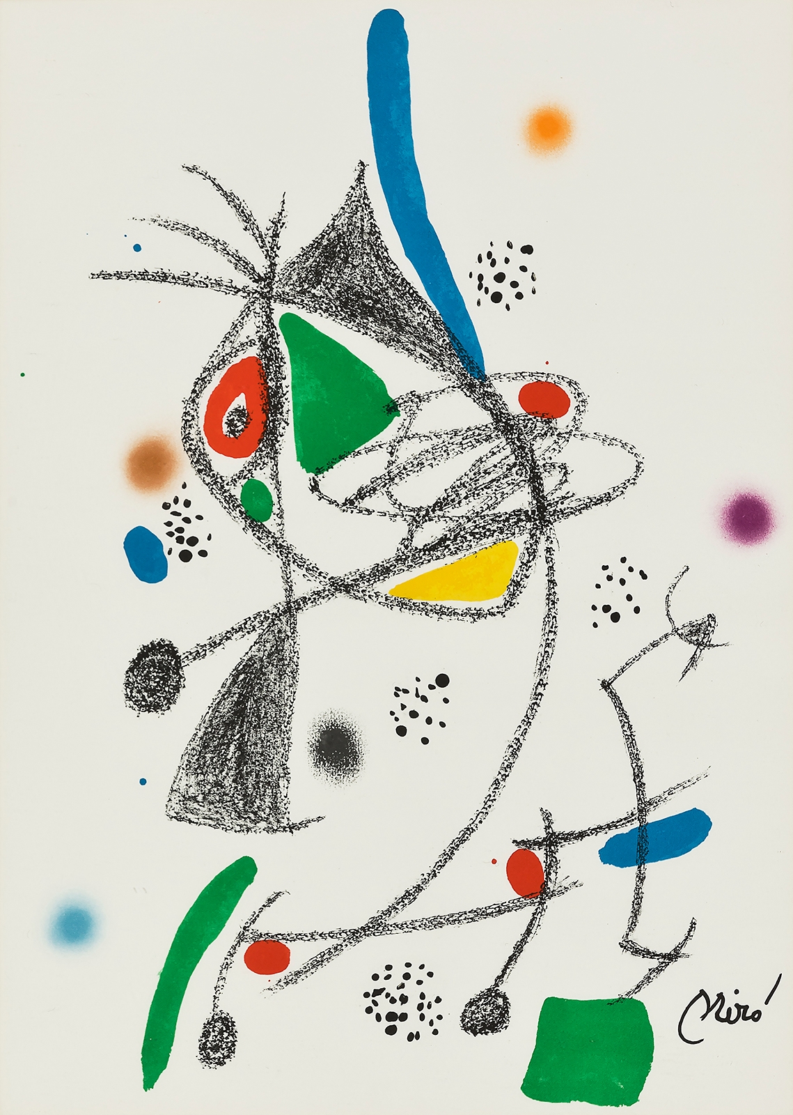Maravillas con Variaciones Acrósticas en el jardin de Miró No.4 by Joan Miró, 1975