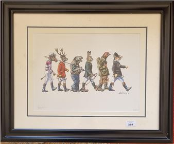 A good L M Clancy limited edition coloured Print. Signed in - L. M. Clancy