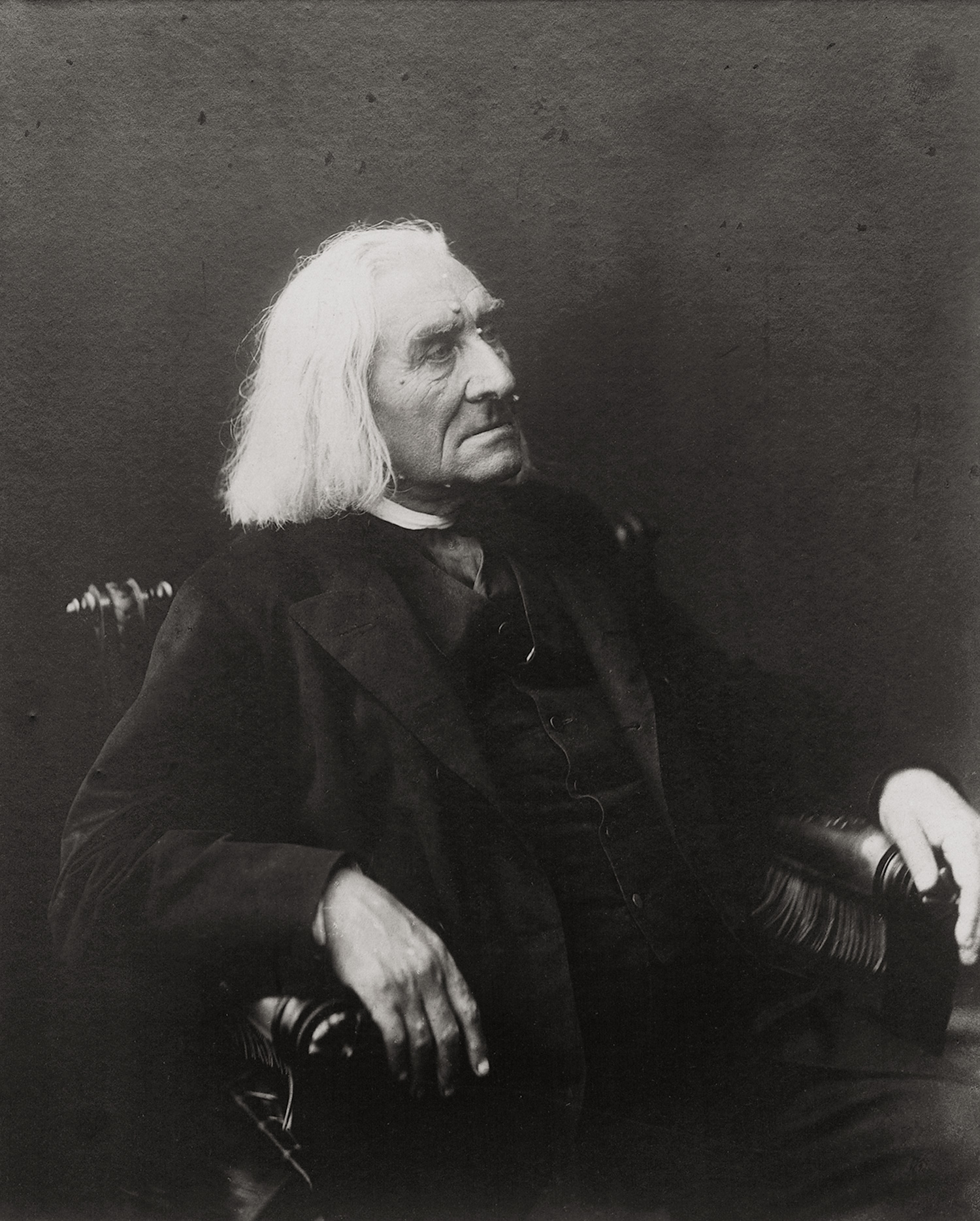 Portrait of Franz Liszt at age 75 by Louis Held, 1885