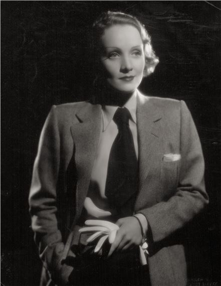 Eugene Robert Richee | Portrait of Marlene Dietrich in men's suit ...