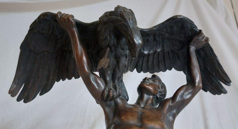 Franz Sautner | figure of Ganymede and the eagle | MutualArt