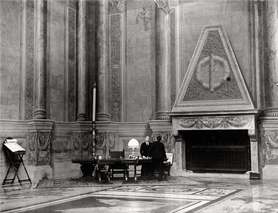 Felix H. Man | Benito Mussolini in his Study, Palazzo Venezia, Roma ...