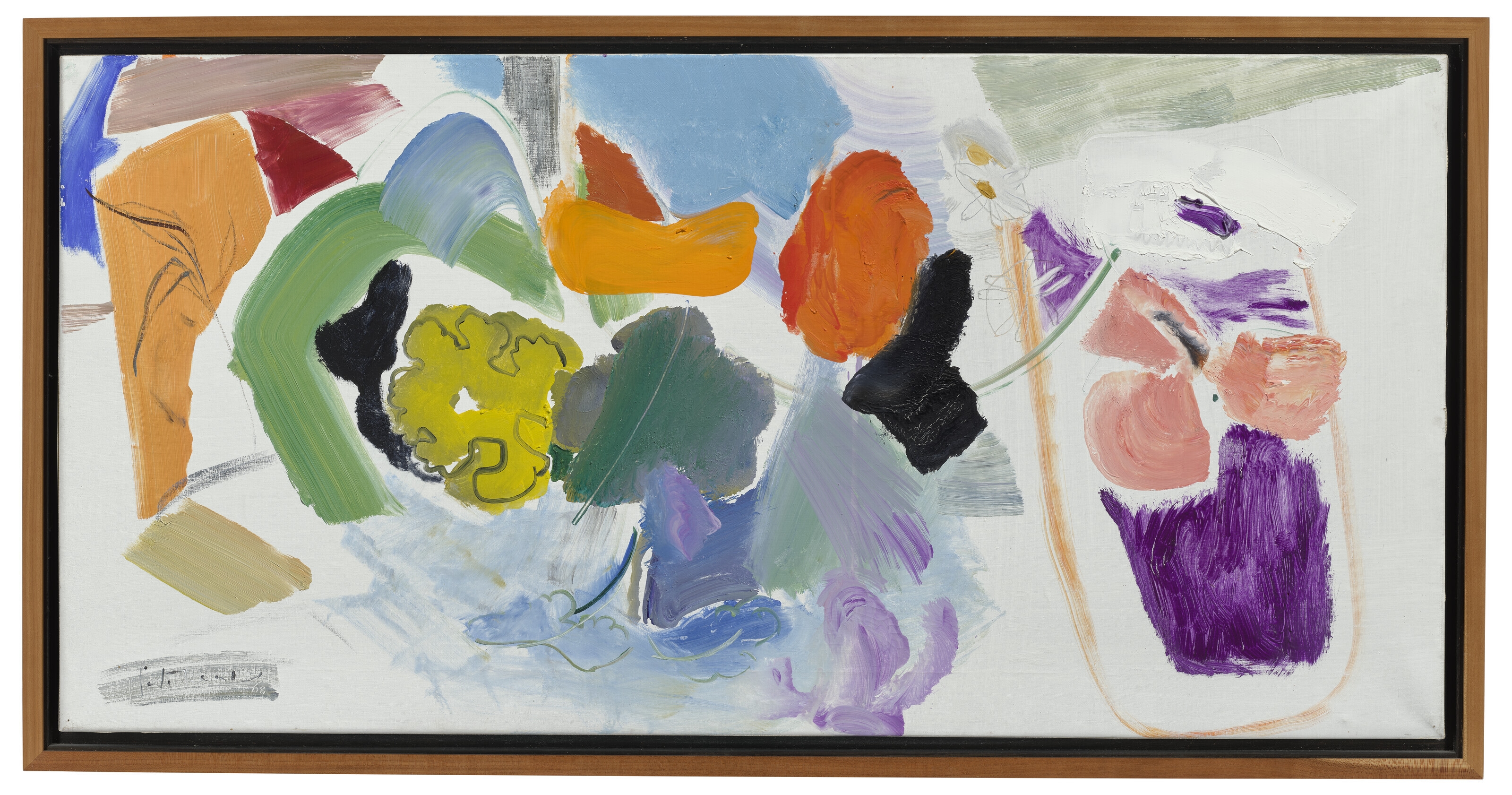 Artwork by Ivon Hitchens, A Circle of Flowers, Made of oil on canvas
