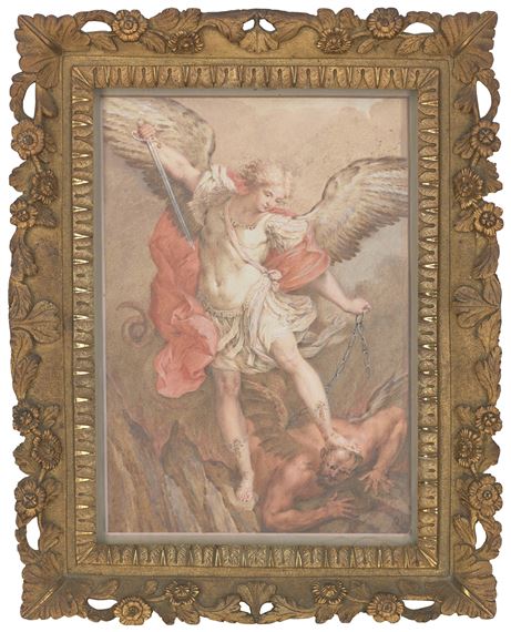 Guido Reni | The archangel Michael slaying the devil | MutualArt